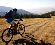 biking in sapareva banya, rila mountain