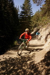riding above the river