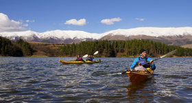 kayaking in Dushantsi lake, Koprivshtitsa town Bulgaria