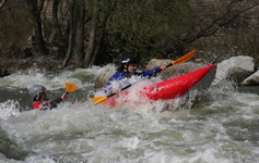 white water kayaking in Bulgaria, Struma river
